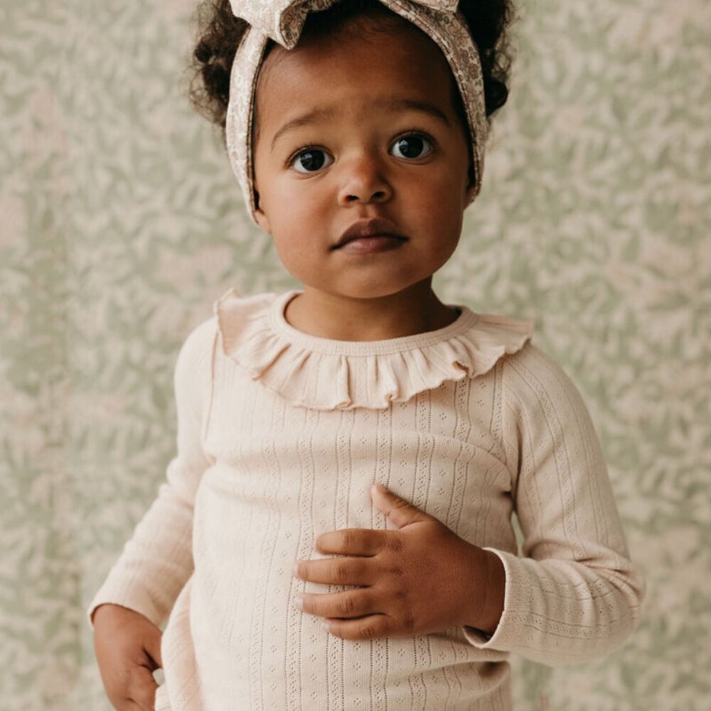Jamie Kay Organic Cotton Pointelle "Lya" Top, Size 3T